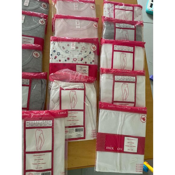 mix & co. Women's Thermal Knit Pants and Shirts - Various Sizes, Colors, and Pri - Picture 3 of 7